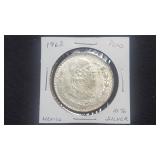 1962 UN Peso from Mexico 10% Silver