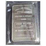 NTR Metals 10 Ounce .999 Silver Bar