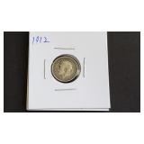 1912 Three Pence From Great Britain 92.5% Silver