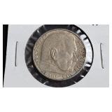 1938 A 2 Reichsmark Swastika Germany 62.5% Silver