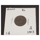 1903 1 Centavos From Mexico