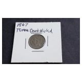 1867 3 Cent Nickel