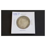 1857 Florin From Great Britain 92.5% Silver