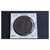 1838 Coronet Head Large Cent