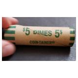 Roll of 90% Silver Dimes