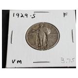 1929 S Standing Liberty Quarter