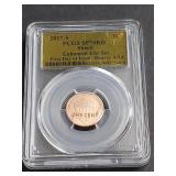 2017 S Enhanced UNC Cent Shield PCGS SP70RD