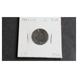 1916 M 1 Centavos From Mexico 500,000 Minted