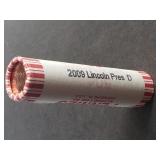 2009 D Lincoln Cent Presidency in D.C. Sealed Roll