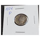 1924 D Mercury Dime