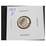 1964 D Roosevelt Dime High Grade