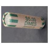 Roll 90% Silver Dimes