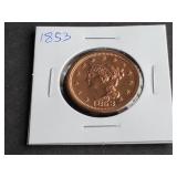 1853 Large Cent MS Grade
