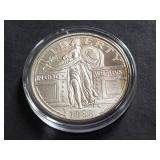 1988 Standing Liberty Quarter Type 1 Oz 999 Silver