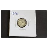1868 Three Pence From Great Britain 92.5% Silver