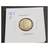 1963 D Roosevelt Dime
