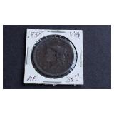 1838 Coronet Head Large Cent
