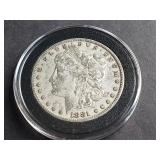 1881 Morgan Silver Dollar