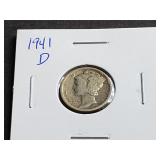 1941 D Mercury Dime