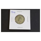 1924 Shilling From Great Britain 50% Silver