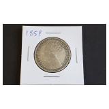 1859 Florin From Great Britain 92.5% Silver