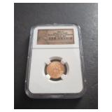 2009 Lincoln Cent NGC MS66 RD First Day Ceremony