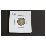 1878 Three Pence From Great Britain 92.5% Silver