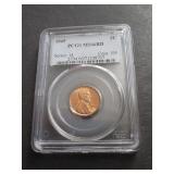 1945 Lincoln Cent PCGS MS66 RD