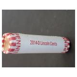 Original Bank Roll 2014 D Lincoln Cents