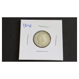 1904 Six Pence From Great Britain 92.5% Silver