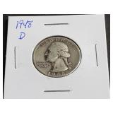 1948 D Washington Quarter