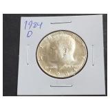 1984 D Kennedy Half Dollar