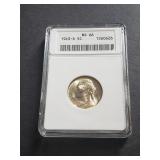 1943 S Silver Wartime Jefferson Nickel ANACS MS66