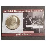 1974 D Kennedy Half Dollar "Berlin Wall Speech"