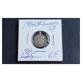 1902 H 5 Cents Edward VII From Canada 92.5% Silver