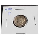 1944 D Mercury Dime