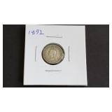 1892 Three Pence From Great Britain 92.5% Silver