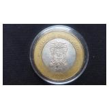2005 100 Peso Guanajuato 92.50% Silver Center