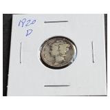 1920 D Mercury Dime