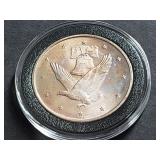 Eagle with Liberty Bell 1 Ounce .999 Silver Round