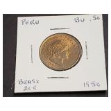 1950 20 Centavos From Peru