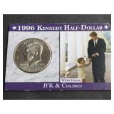 1996 P JFK Half Dollar American University Address