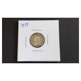 1899 Three Pence From Great Britain 92.5% Silver