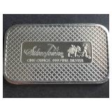 Horses Pulling Buggy SilverTowne 1 Oz .999 Silver