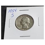 1954 S Washington Quarter