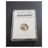 1944 Mercury Dime ANACS MS64