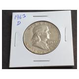 1963 D Franklin Half Dollar