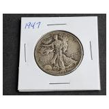 1947 Walking Liberty Half Dollar