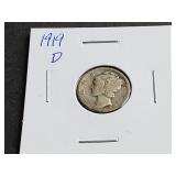 1919 D Mercury Dime