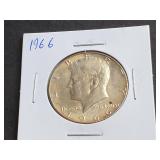 1966 Kennedy Half Dollar 40% Silver